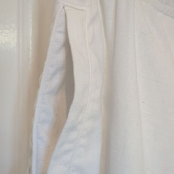 Sean John Pants 3XL Pants Linen Blend Draw String White Mesh Lined Breezy Summer - Picture 5 of 12